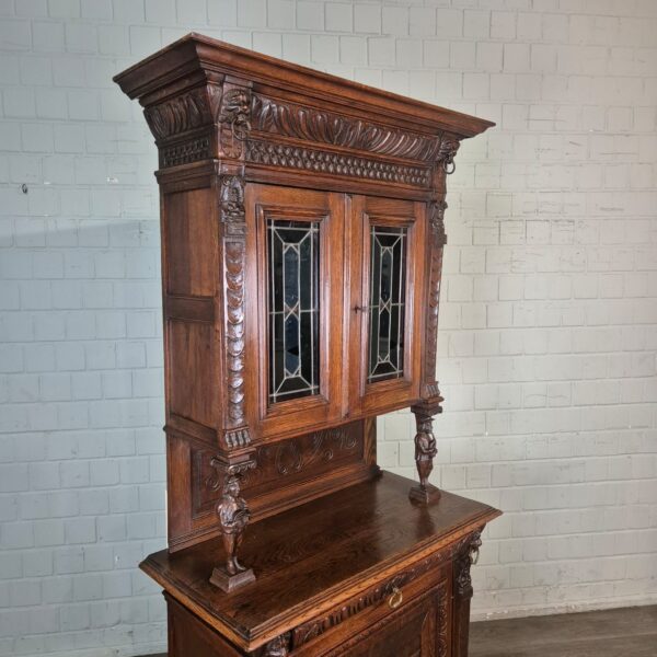 Buffetschrank Schrank Gründerzeit 1880 Eiche – Bild 4