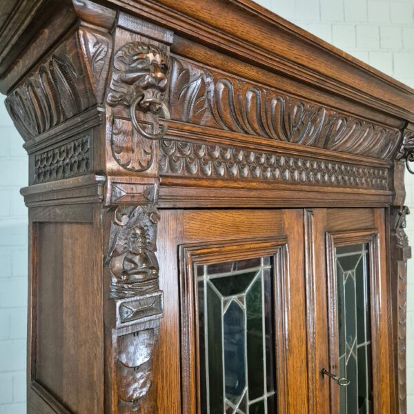 Buffetschrank Schrank Gründerzeit 1880 Eiche – Bild 5