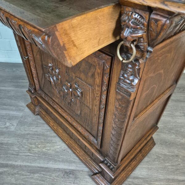 Buffetschrank Schrank Gründerzeit 1880 Eiche – Bild 16