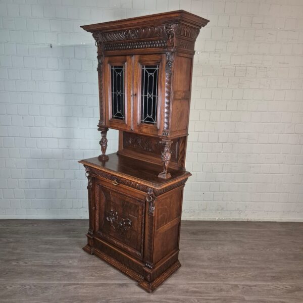 Buffetschrank Schrank Gründerzeit 1880 Eiche – Bild 3