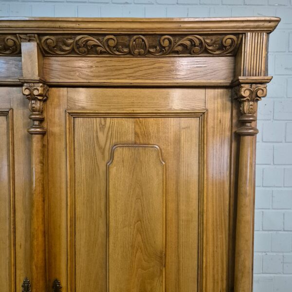 Schrank Kleiderschrank Gründerzeit 1880 Eiche – Bild 11