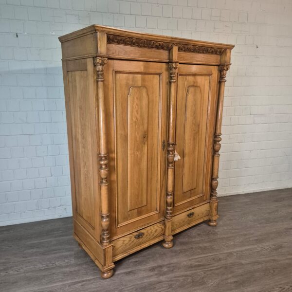 Schrank Kleiderschrank Gründerzeit 1880 Eiche