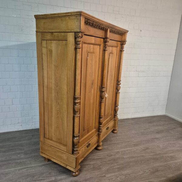 Schrank Kleiderschrank Gründerzeit 1880 Eiche – Bild 3