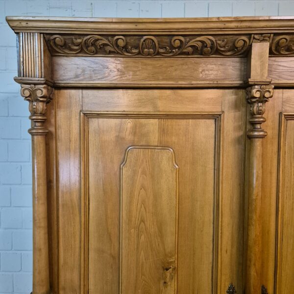 Schrank Kleiderschrank Gründerzeit 1880 Eiche – Bild 5