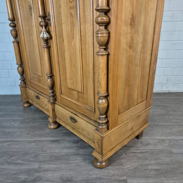 Schrank Kleiderschrank Gründerzeit 1880 Eiche – Bild 8