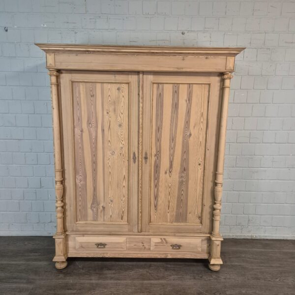 Schrank Kleiderschrank Gründerzeit 1880 Kiefer – Bild 3