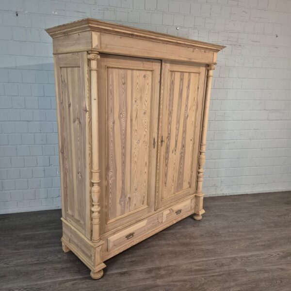 Schrank Kleiderschrank Gründerzeit 1880 Kiefer – Bild 2