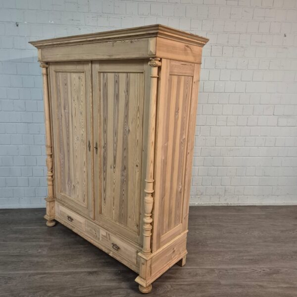 Schrank Kleiderschrank Gründerzeit 1880 Kiefer – Bild 4