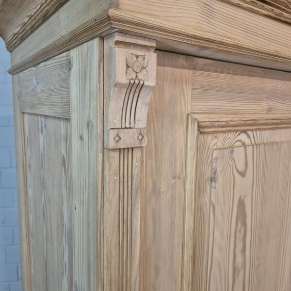 Schrank Kleiderschrank Jugendstil 1900 Kiefer – Bild 6