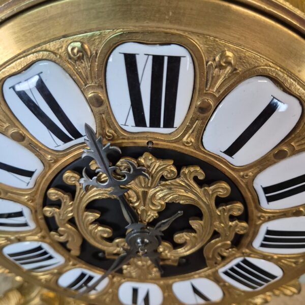 Kaminuhr Tischuhr Uhr Neobarock 1880 Messing – Bild 14
