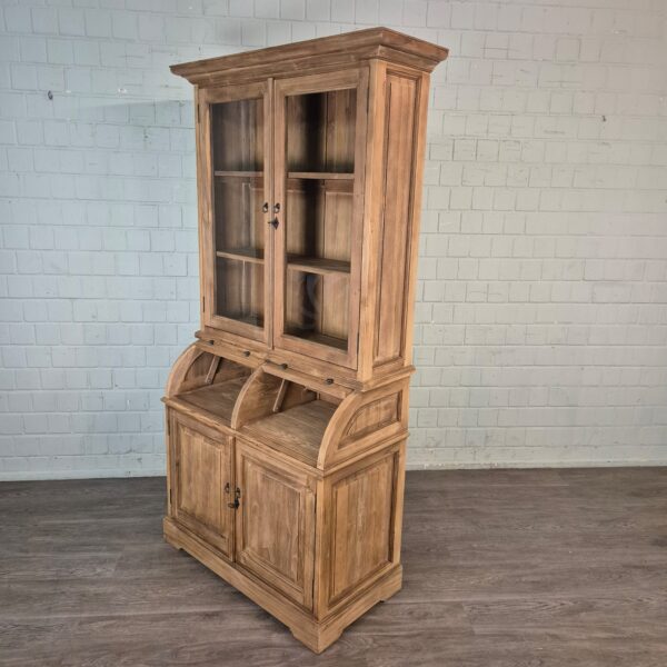 Vitrine Krämerschrank Teakholz 1,15 m – Bild 3