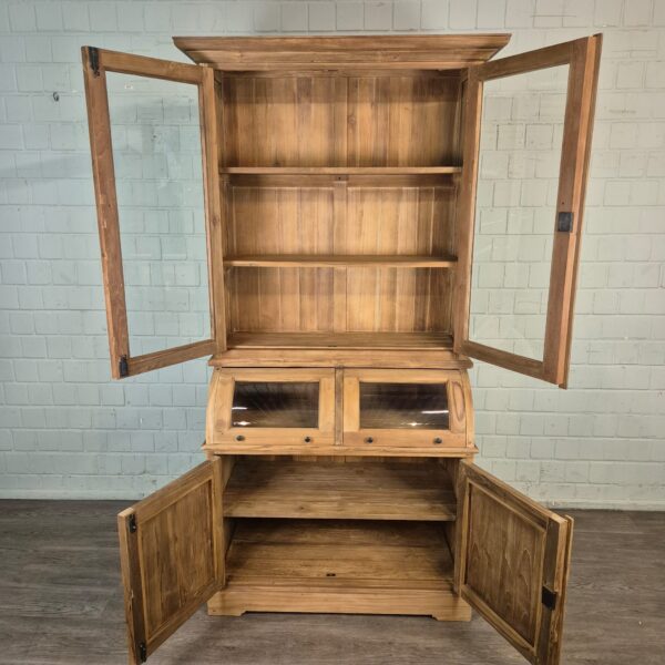 Vitrine Krämerschrank Teakholz 1,15 m – Bild 11