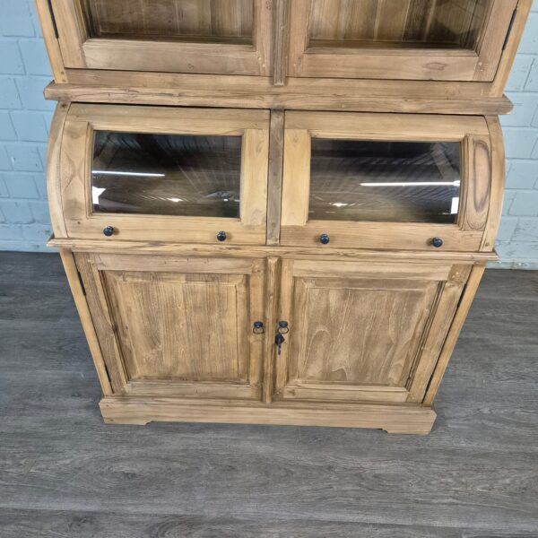 Vitrine Krämerschrank Teakholz 1,15 m – Bild 7