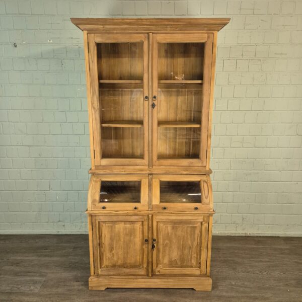 Vitrine Krämerschrank Teakholz 1,15 m – Bild 2