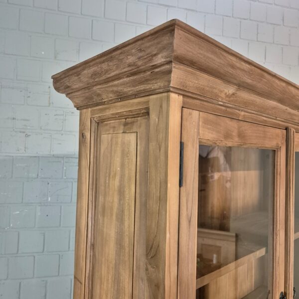Vitrine Krämerschrank Teakholz 1,15 m – Bild 4