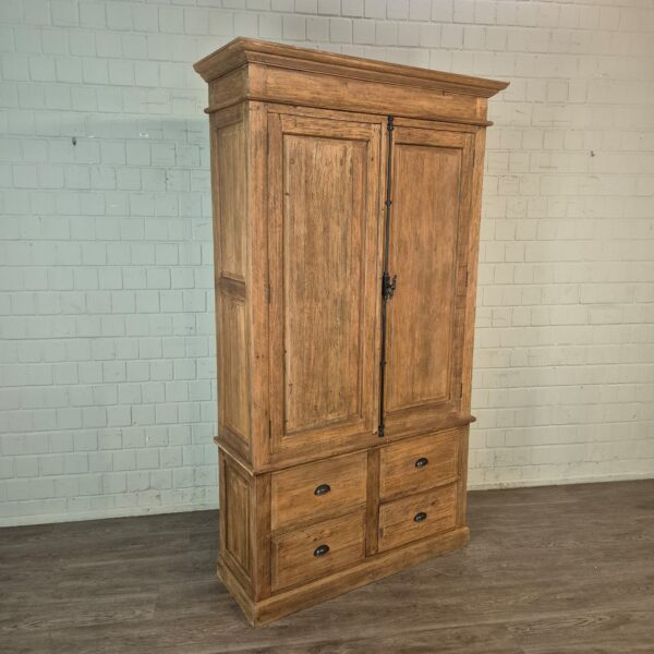 Kabinettschrank Kleiderschrank Teakholz 1,32 m