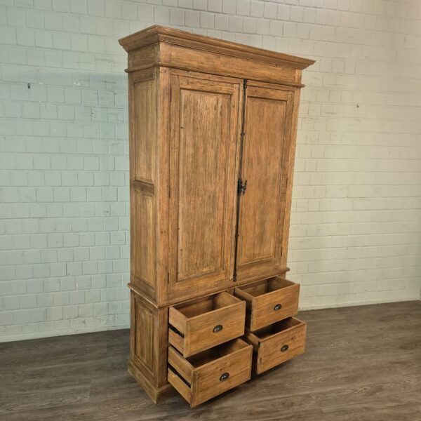 Kabinettschrank Kleiderschrank Teakholz 1,32 m – Bild 9