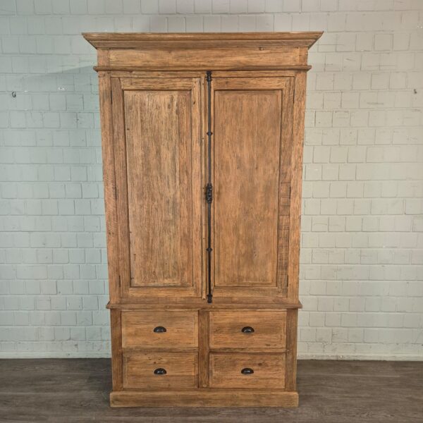 Kabinettschrank Kleiderschrank Teakholz 1,32 m – Bild 2