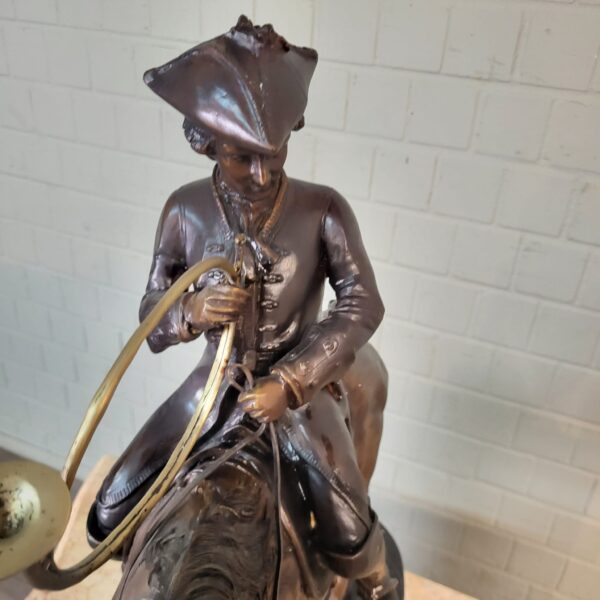 Skulptur Dekoration Jäger zu Pferd 1940 Bronze – Bild 15