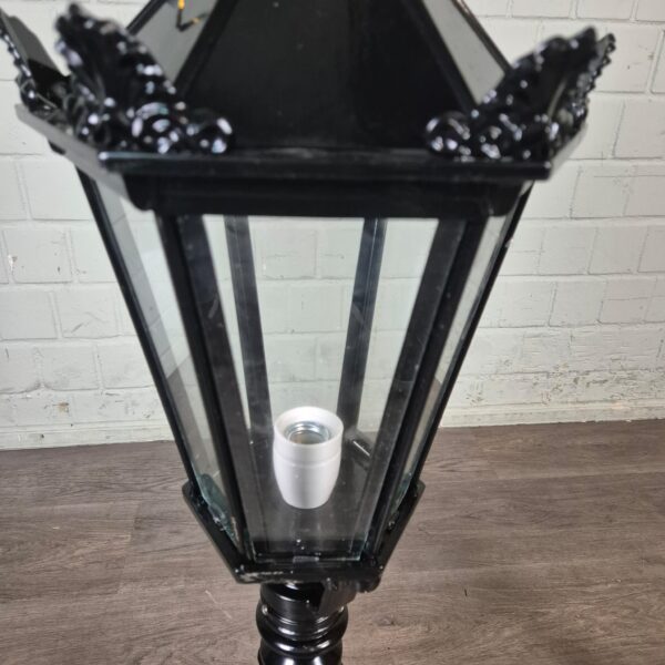 Set Gartenlampen Laternen Aluminium Schwarz 1,10 m – Bild 4