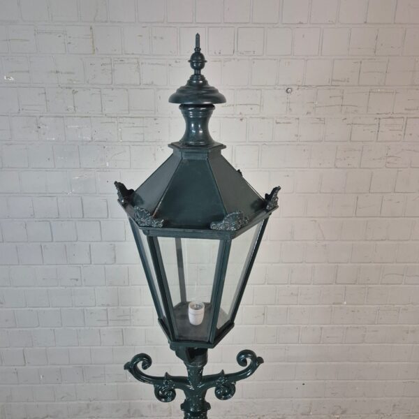 Laterne Gartenlampe Aluminium Grün 2,20 m – Bild 4