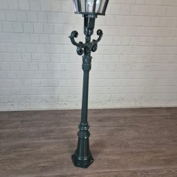 Laterne Gartenlampe Aluminium Grün 2,20 m – Bild 9