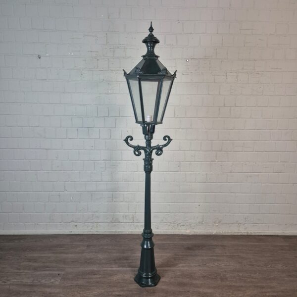 Laterne Gartenlampe Aluminium Grün 2,20 m – Bild 2