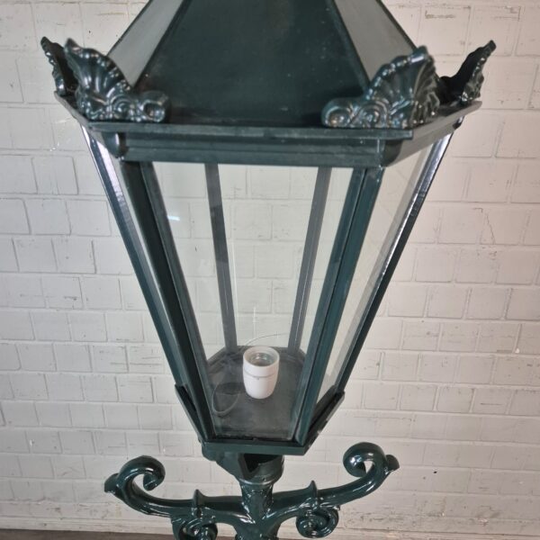 Laterne Gartenlampe Aluminium Grün 2,20 m – Bild 5