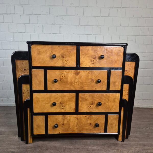 Kommode Birke Furnier Art Déco 1,27 m – Bild 2