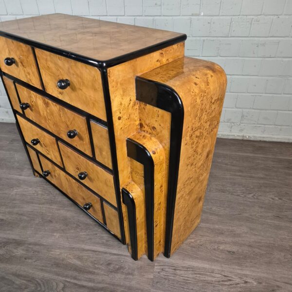 Kommode Birke Furnier Art Déco 1,27 m – Bild 8