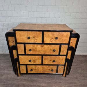 Kommode Birke Furnier Art Déco 1,27 m