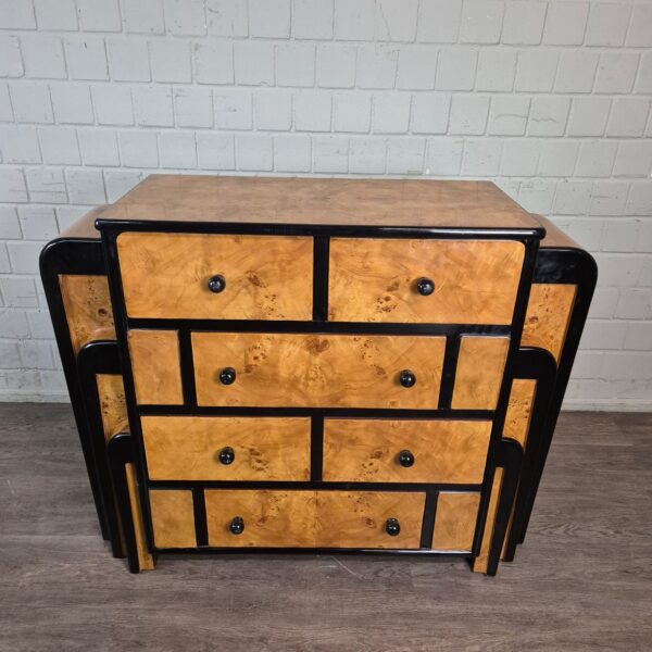 Kommode Birke Furnier Art Déco 1,27 m