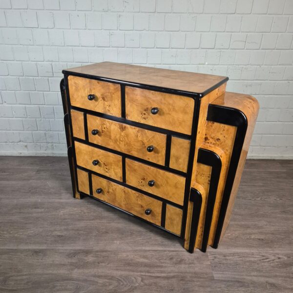 Kommode Birke Furnier Art Déco 1,27 m – Bild 7