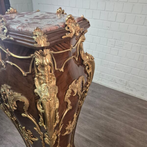 Säulen-Set Barockstil Marmor Nussbaum 1,50 m – Bild 14