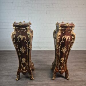 Säulen-Set Barockstil Marmor Nussbaum 1,50 m