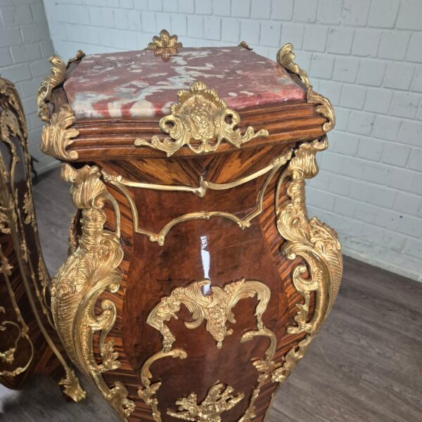 Säulen-Set Barockstil Marmor Nussbaum 1,50 m – Bild 10