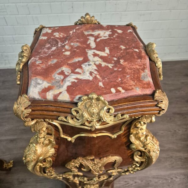 Säulen-Set Barockstil Marmor Nussbaum 1,50 m – Bild 9