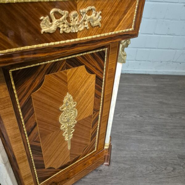 Schreibtisch Nussbaum Barockstil 1,85 m – Bild 9
