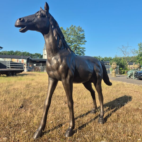Skulptur Dekoration Pferd Bronze 1,52 m – Bild 2