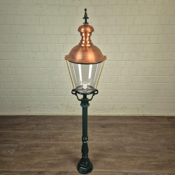 Laterne Gartenlampe Aluminium Kupfer 1,75 m