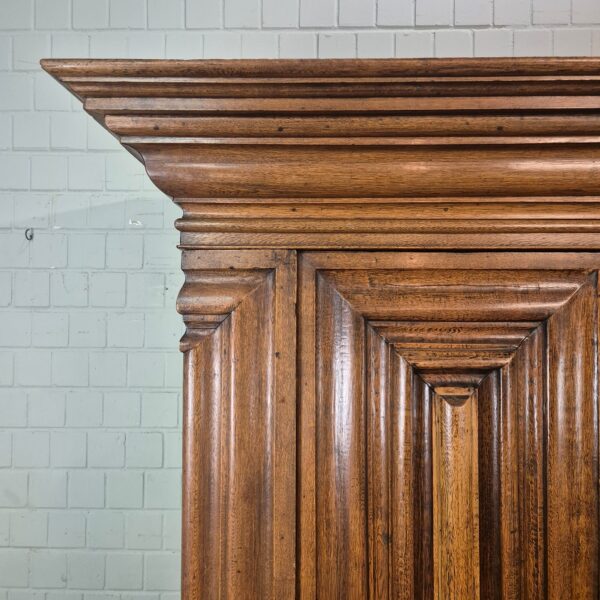Frankfurter Wellenschrank Kleiderschrank Barock 1780 Eiche – Bild 13