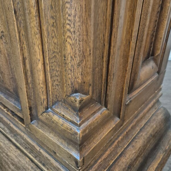 Frankfurter Wellenschrank Kleiderschrank Barock 1780 Eiche – Bild 7