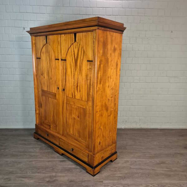 Schrank Kleiderschrank Biedermeier 1850 Kirschbaum – Bild 3