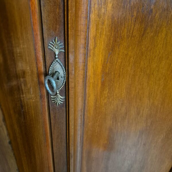 Buffet-Vitrine Anrichte Jugendstil 1900 Nussbaum – Bild 9