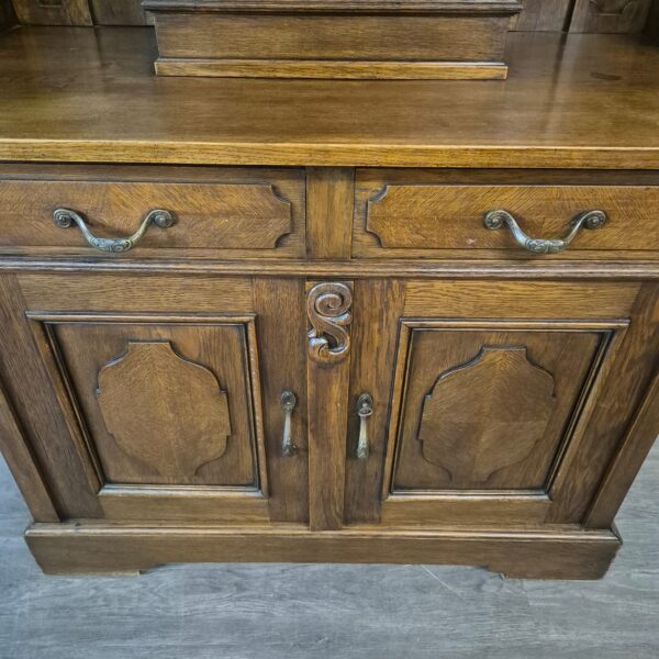 Kredenz Buffetschrank Gründerzeit 1880 Eiche – Bild 6