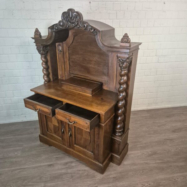 Kredenz Buffetschrank Gründerzeit 1880 Eiche – Bild 10