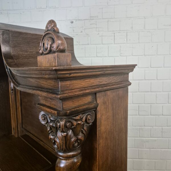 Kredenz Buffetschrank Gründerzeit 1880 Eiche – Bild 9