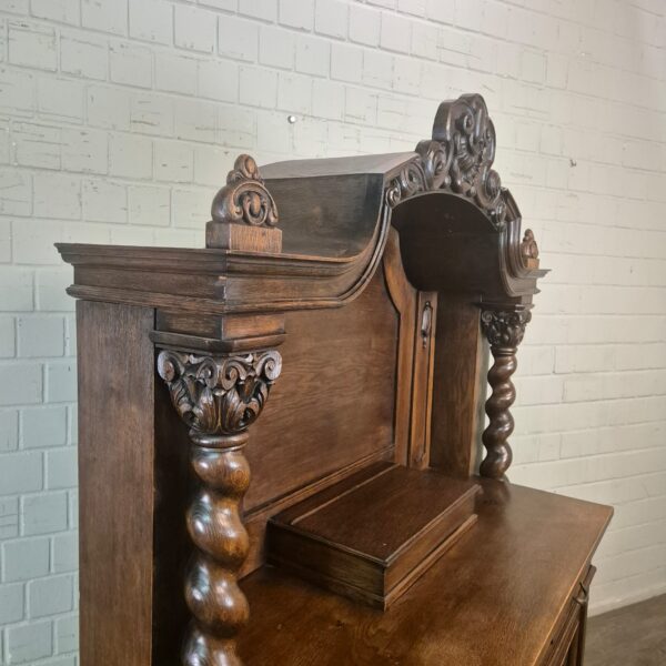 Kredenz Buffetschrank Gründerzeit 1880 Eiche – Bild 3