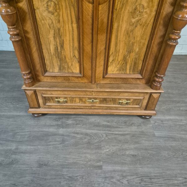 Kleiderschrank Schrank Gründerzeit 1880 Nussbaum – Bild 6