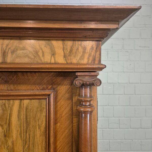 Kleiderschrank Schrank Gründerzeit 1880 Nussbaum – Bild 10